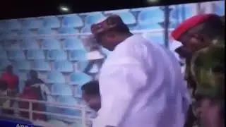 buhari falls down in kogi rally