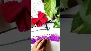 &ldquo;Cute Crochet Hair Bow 🎀 Perfect for Everyday Style Hand made