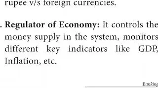 Eco 12/6th lesson/6 Central bank or RBI & its functions