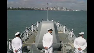 HMNZS Te Kaha returns to Devonport Naval Base - 2008