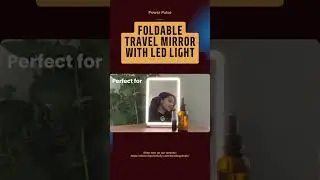 Best Foldable Travel Mirror with LED Light ✨ | Must-Have Travel Gadget #Shorts