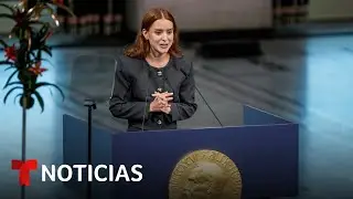 Vea todo el discurso de la hija de María Corina Machado | Noticias Telemundo