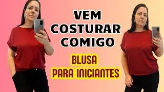 BLUSA Mais f&aacute;cil Para Iniciantes Sem Molde - PARA FAZER EM 10 MINUTOS. #costura