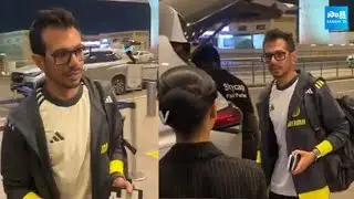 Yuzvendra Chahal Spotted at Airport Deparature | @SakshiTVSports