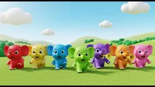 Seven Little Toy Elephants Trumpet Trumpet Trumpet | Big Animal Song & Nursery Rhymes