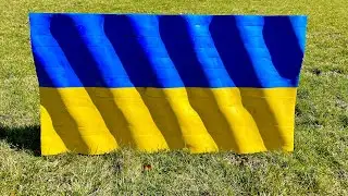 WAVING WOODEN FLAG TUTORIAL- UKRAINE Edition