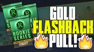 LIT NEW GOLD FLASHBACK PULL! ROOKIE SERIES PACKS! | MLB THE SHOW 17 PACK OPENING