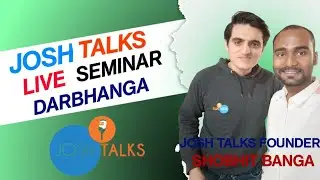 JOSH TALKS LIVE SEMINAR In DARBHANGA 2022 #TechnicalManish #joshtalks #darbhanga