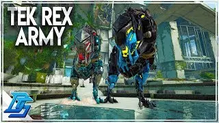 10+ TEK REX ARMY VS ORBITAL DROP POD! EXTINCTION DLC  - Ark Extinction DLC Part 20