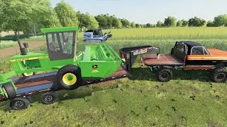 Harvesting a brand new crop and building on the farm | Back in my day s2 ep10 | Farming Simulator 19
