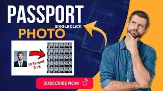 Create a Passport Size Photo in Just One Click without any editing skills!