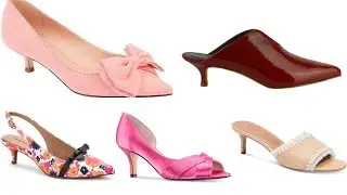 VERY STYLISH AND SUPER DESIGNS OF KITTEN HEELS FOR WOMEN||OFFIC EWEAR/FORMAL WEAR FOOTWEAR