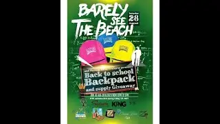 Barely See The Beach - Backpack Giveaway!
