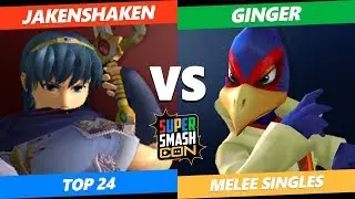 SSC 2019 SSBM - Ginger (Falco) Vs. Jakenshaken (Marth) Smash Melee Tournament Losers Top 24