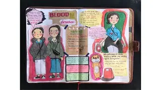 art journal with me / blood donation / diary for the first time Blood donation