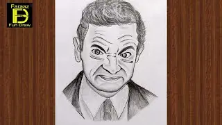 How to easy draw Mr. Bean Funny Expression Drawing | Pencil Sketch for Beginners #faraazfundraw
