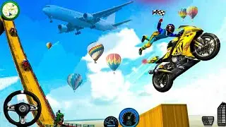 Sky-High Stunts: Mega Ramp Bike Racing
