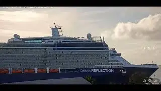 Cruise ship Celebrity Reflection departs Key West for ports beyond.  10jan2026