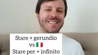 Stare + gerundio vs stare per + infinito.