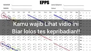 Contoh Soal Psikotes kepribadian EPPS !! Sering banget keluar nih..