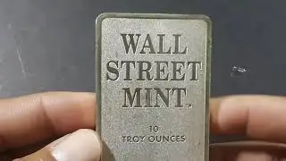 Серебряный слиток типа 2 от Wall Street Mint весом 10 унций