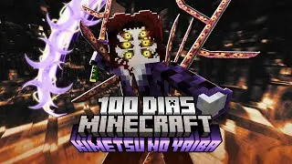 Alcancé el poder de la LUNA SUPERIOR UNO como KOKUSHIBO en 100 DÍAS en MINECRAFT KIMETSU NO YAIBA