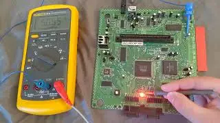 Where to probe voltages on an old console--basic power troubleshooting.