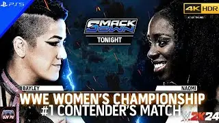 WWE 2K24 (PS5) - BAYLEY vs. NAOMI | SMACKDOWN, SEP. 27, 2024 [4K 60FPS]