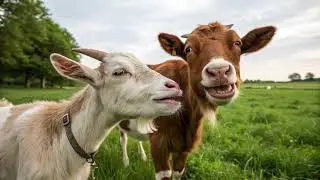 The Cow and The Goat&rsquo;s Friendship #CowAndGoat#UrduStory#UnityIsStrength