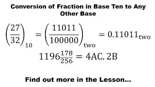 NBS|Conversion of Fraction in Base Ten to Any Other Base - Lesson 6of11