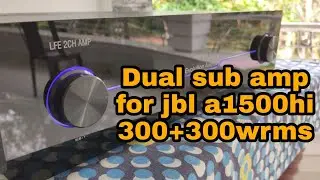Dual sub amp 300+300wrms for jbl a1500hi