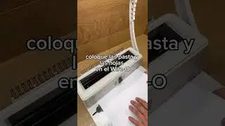 C&oacute;mo colocar Wire-O y documento en Wire-O  #engargoladora #tips #papeleria