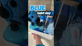 BLUE bath day🩵#asmr