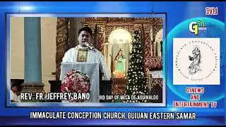 An maupay nga sumat ni Rev. Fr. Jeffrey Bano, Immaculate Conception Parish Church Guiuan, E. Samar.