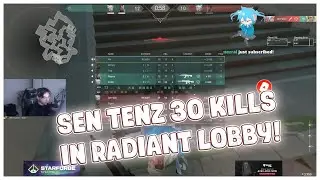 TenZ 30 Kills Smurfing In Radiant Lobby With Sova