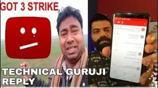 Technical Guruji Reply On My Smart Support - Got 3 Copyright Strike