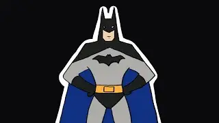 How to Draw BATMAN Step by Step Video Lesson