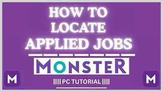 How to View Jobs you have Applied for on Monster | PC Tutorial👍