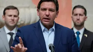 Governor Ron DeSantis holds press conference in Callahan