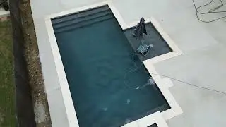 30x15 with a 7x7 spa and 6x10 tanning ledge