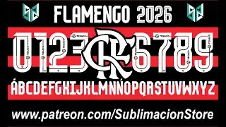 FLAMENGO 2026 FOOTBALL FONT 🔥 Tipograf&iacute;a Oficial | Patreon Exclusive