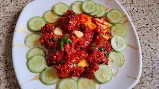 Kashmir #chilli #chicken #tava #fry #colourful, #little #spicy #recipe 