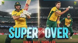 😱​The One-Over War: AUS vs SA Super Over Thriller.  #viral#youtubegrowth 