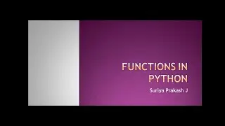 Functions in Python