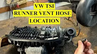 Расположение вентиляционного шланга соленоида впускного коллектора VW TSI 1.8 и 2.0