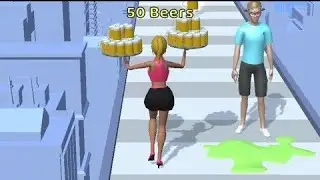 Waitress Run 3D Game - Walkthrough New Update