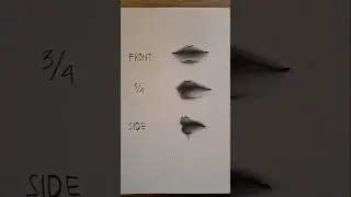 How to draw lips easily from any angle ✨️ #tutorial #howtodraw #lips #art #shorts