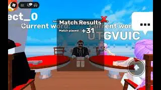 So I Played Last Letter In Roblox...