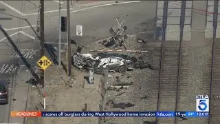 Woman killed when Metrolink train slams into car in Glendale