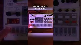 Simple, BIG drum pattern on the Korg Volca Sample #dawless #drumbeat #sampler #korg #volca #triphop